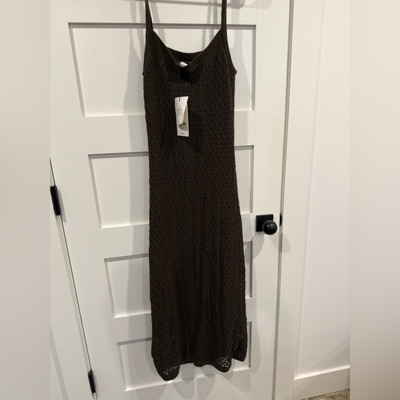 Reformation Brown Knit Maxi Slip Dress - Picture 3 of 4